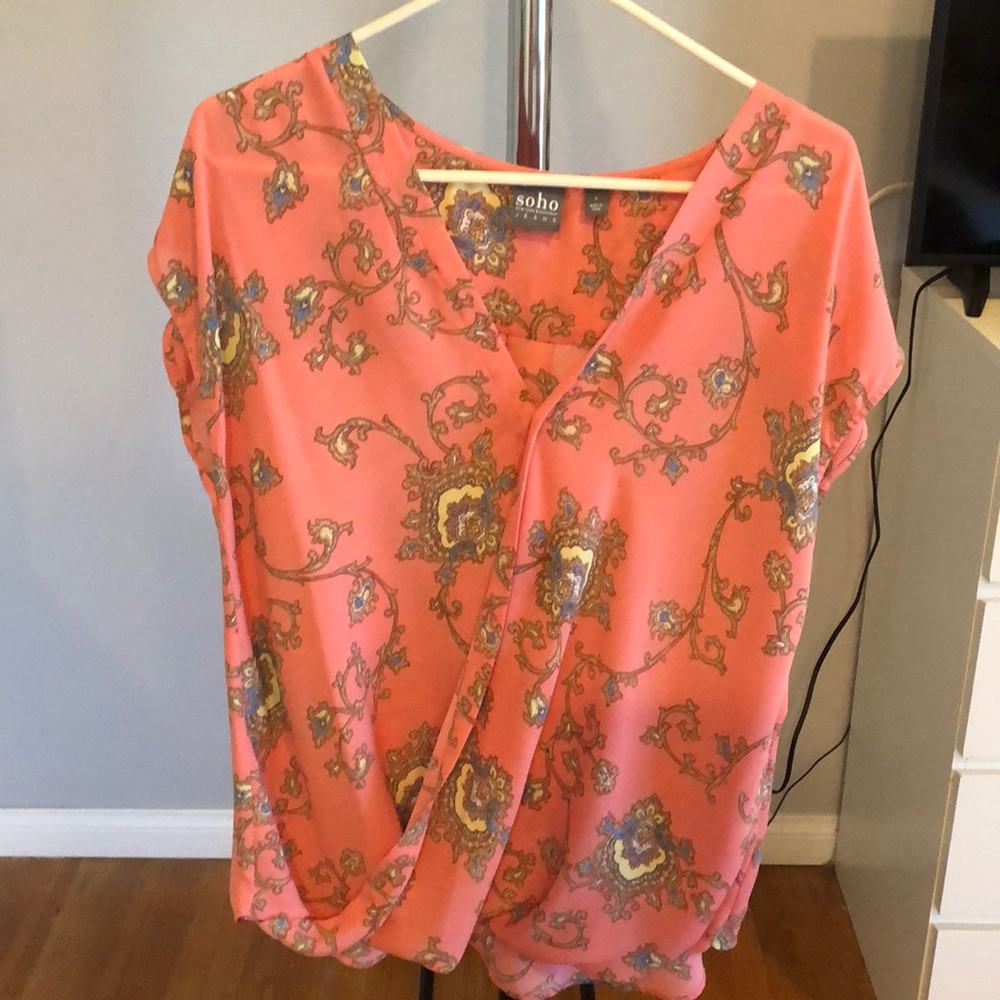 Coral Color Blouse